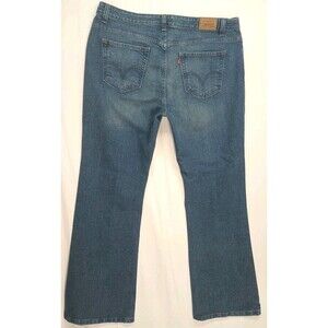 Vintage Levi's 515 Women's Blue Jean 20M Wide Flare Leg Boot Cut Y2k Blue Casual
